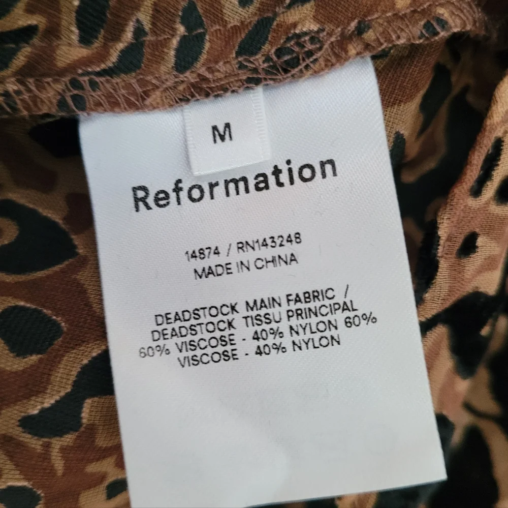 Reformation Leopard Print Cowl Neck Top - Picture 4 of 6